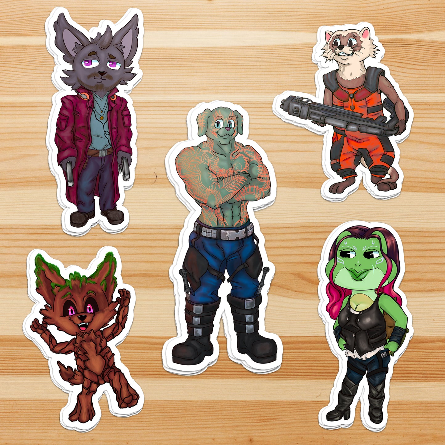 Billies of The Galaxy - Sticker Pack *COMIC SUPER HERO COLLECTION*