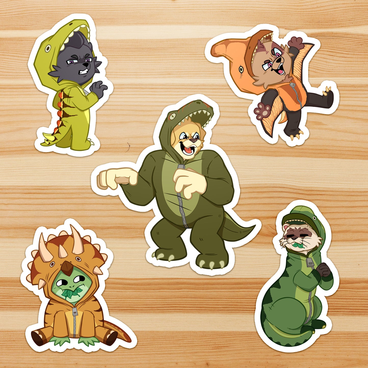 Dinos End The World - Stickers