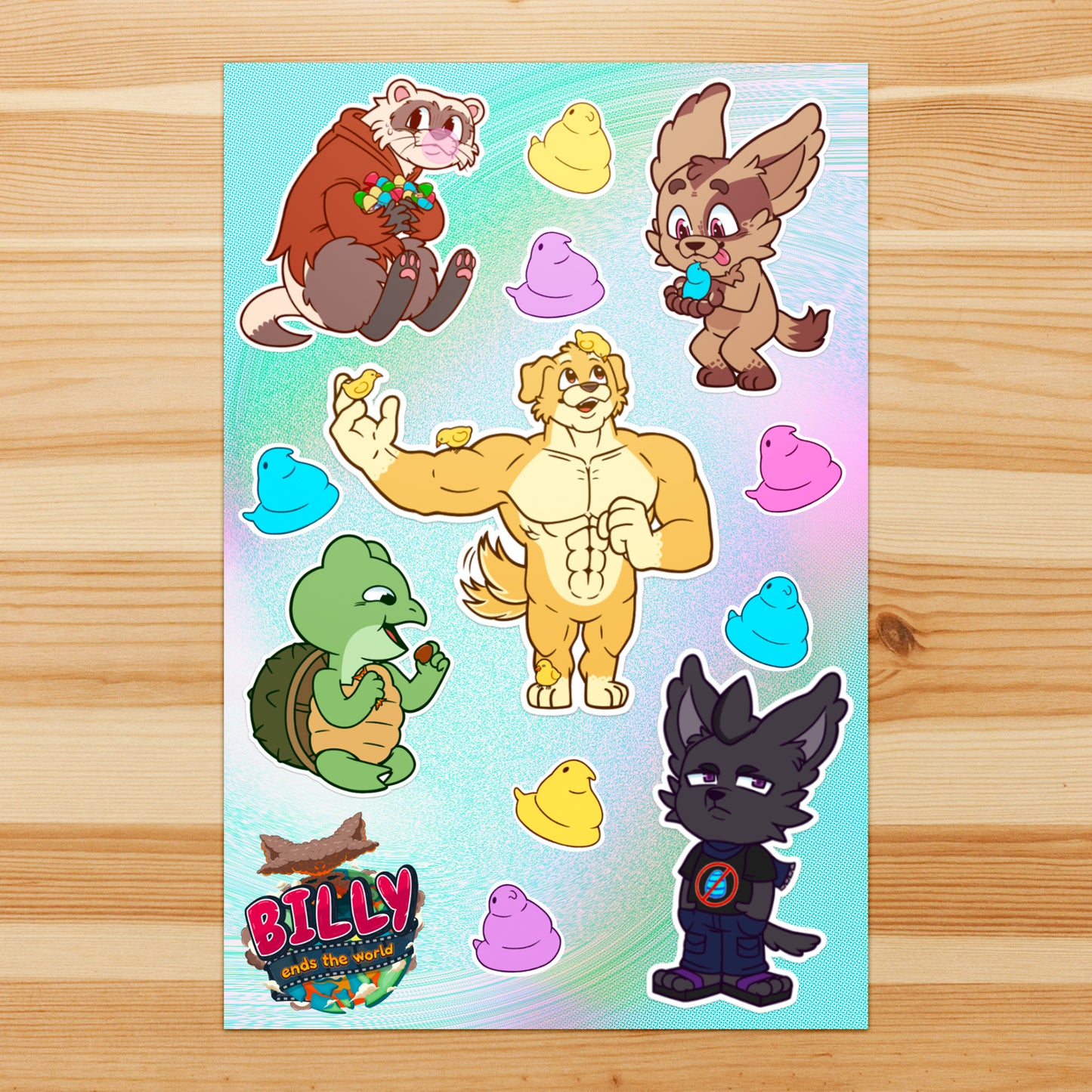 Easter Billies - Sticker Sheet