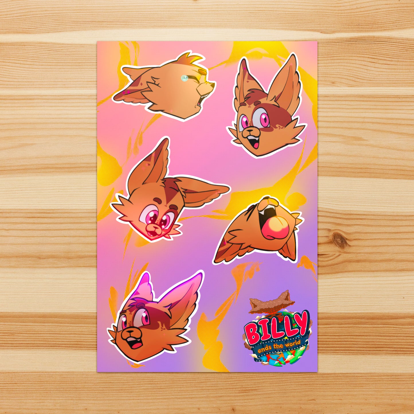 Expressive Billy - Sticker Sheet