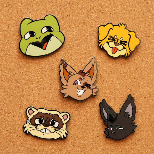 Billy Ends The World Pin Set