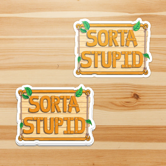 Sorta Stupid Cozy Pixel Farm - Sticker