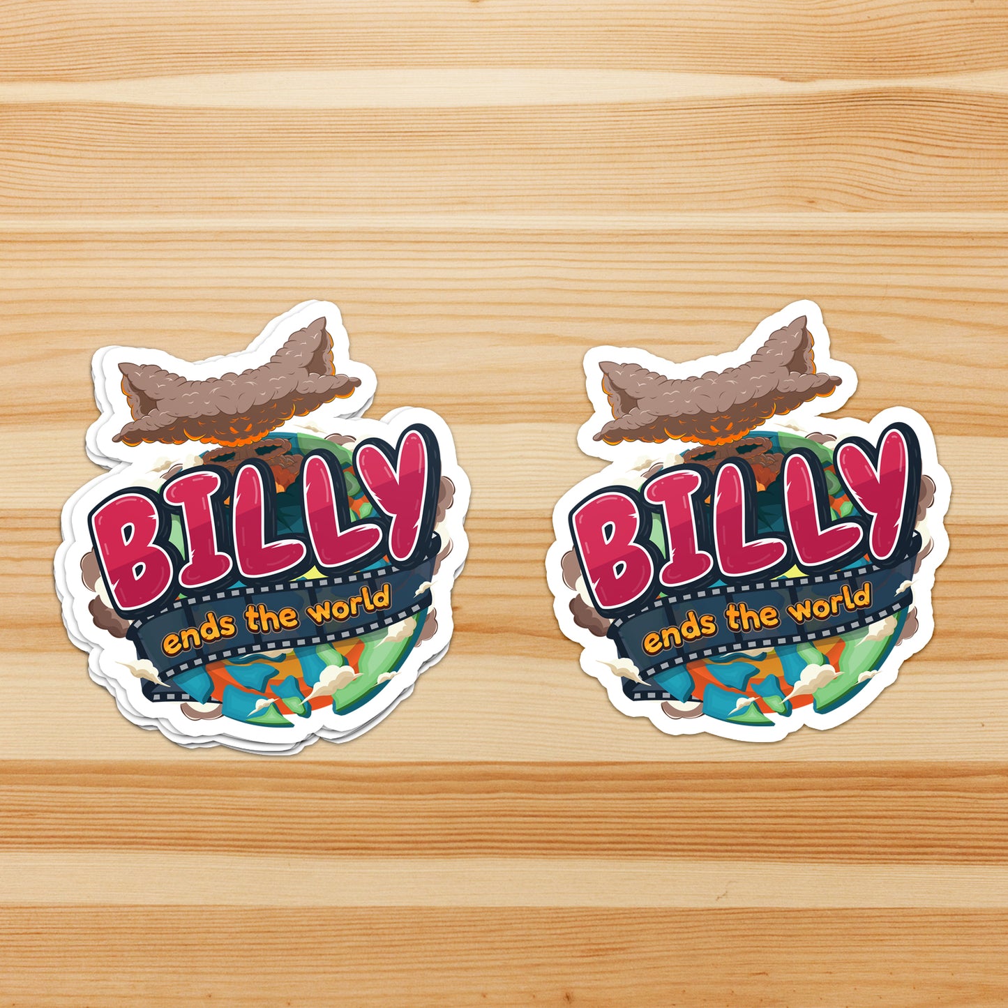 Billy End The World - Sticker