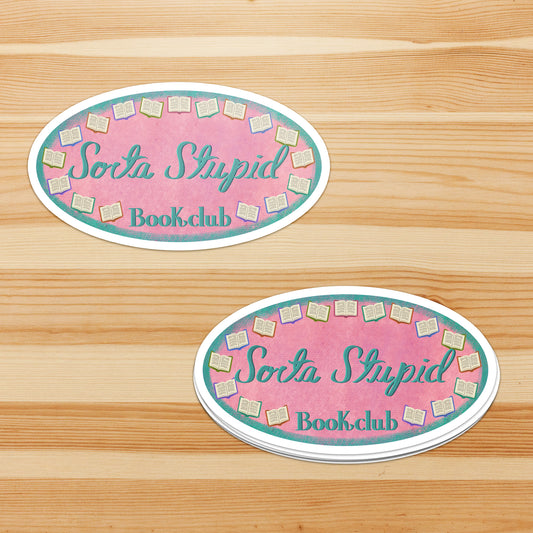 Sorta Vintage Sorta Crafty Book Club - Sticker