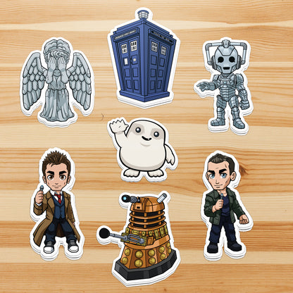 Timey Timey Treasures // All of Time and Space - Sticker Pack