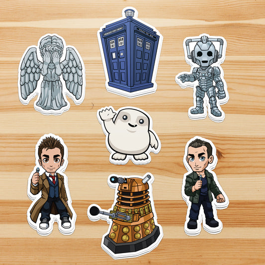 Timey Timey Treasures // All of Time and Space - Sticker Pack