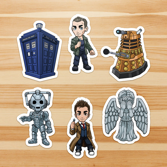 Timey Timey Treasures // All of Time and Space - Sticker Pack