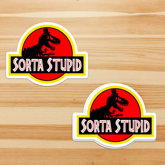 Sorta Stupid Prehistoric Park - Sticker