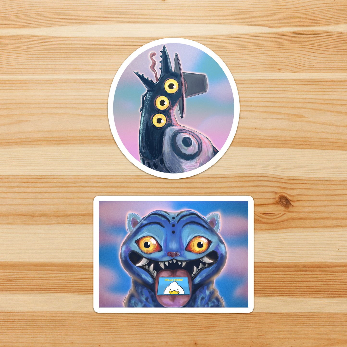 "Hello Friend" Demon Pets - Sticker Pack