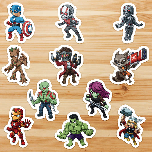 Comic Super Heros - Sticker Pack