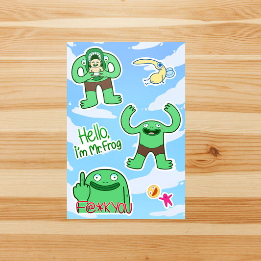 Mr. Amphibian - Sticker Sheet